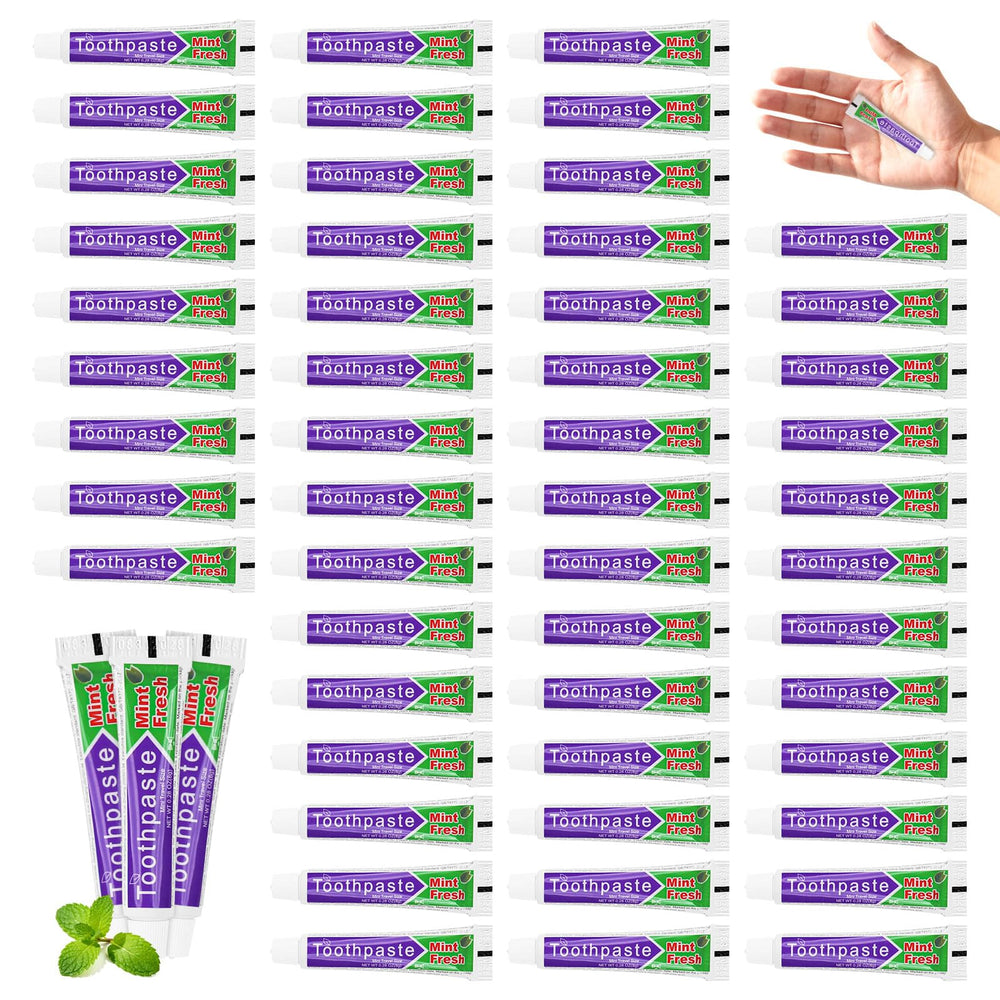 Bulk pack of 200 mini toothpaste tubes, each 0.28 oz