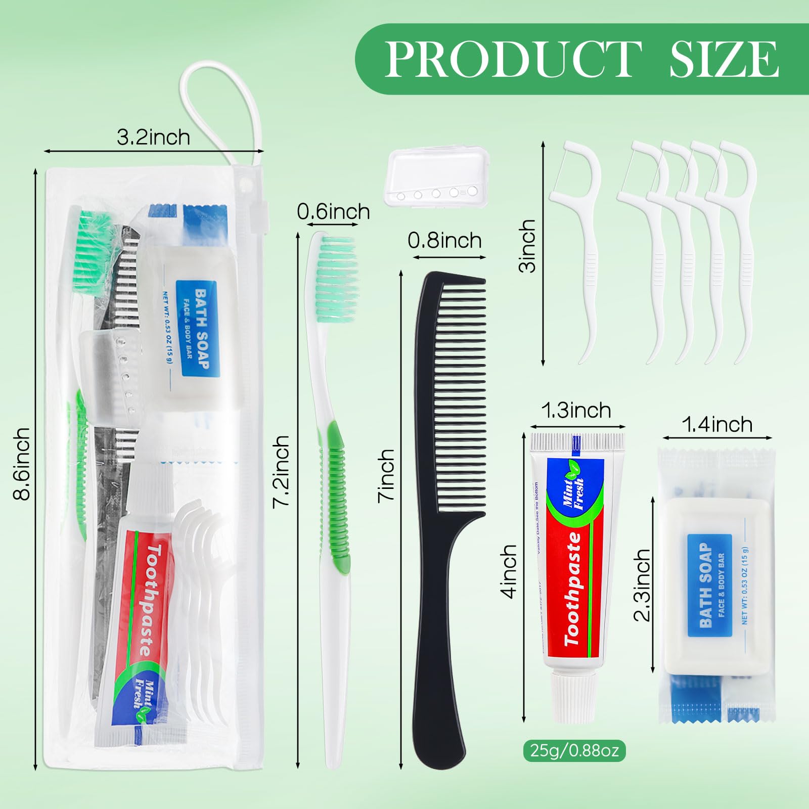 Bulk travel toiletries kits for hotels, travel, and shelters