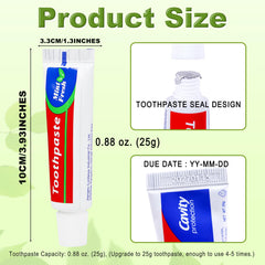 Individually wrapped toothpaste packaging
