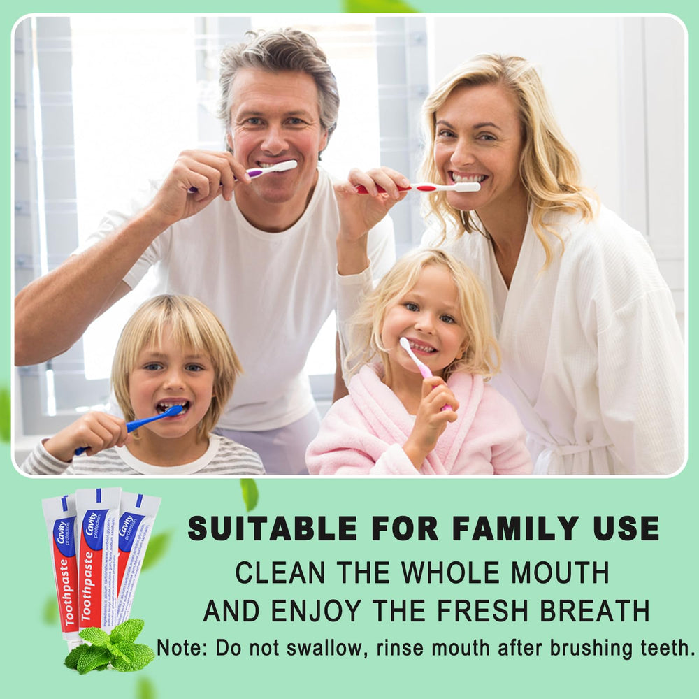 Mini travel toothpaste tube for hotel guests
