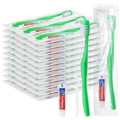 HAIFOTRVA disposable toothbrush with toothpaste and floss kit - front view