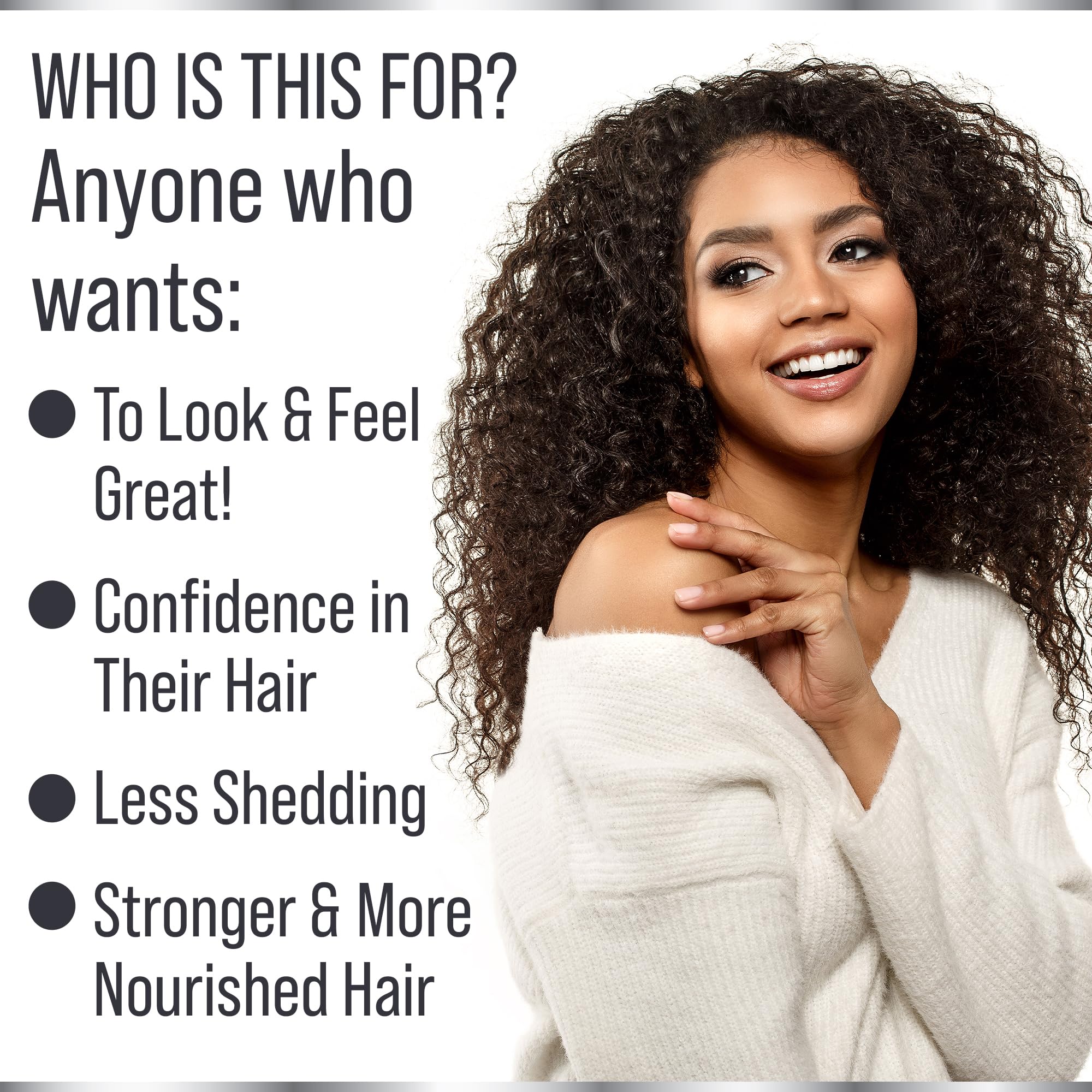 Illustration of thicker, fuller hair strands