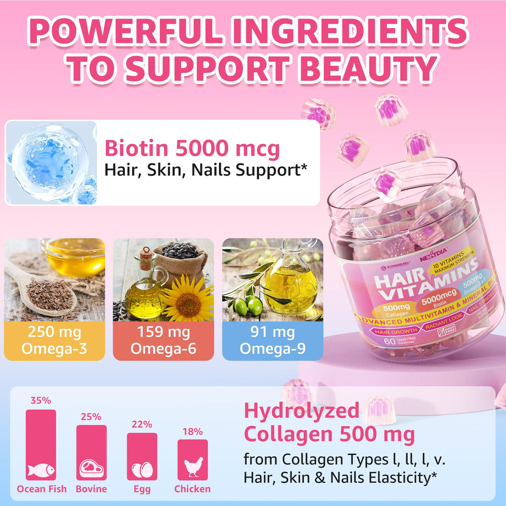 Healthy hair follicles illustration