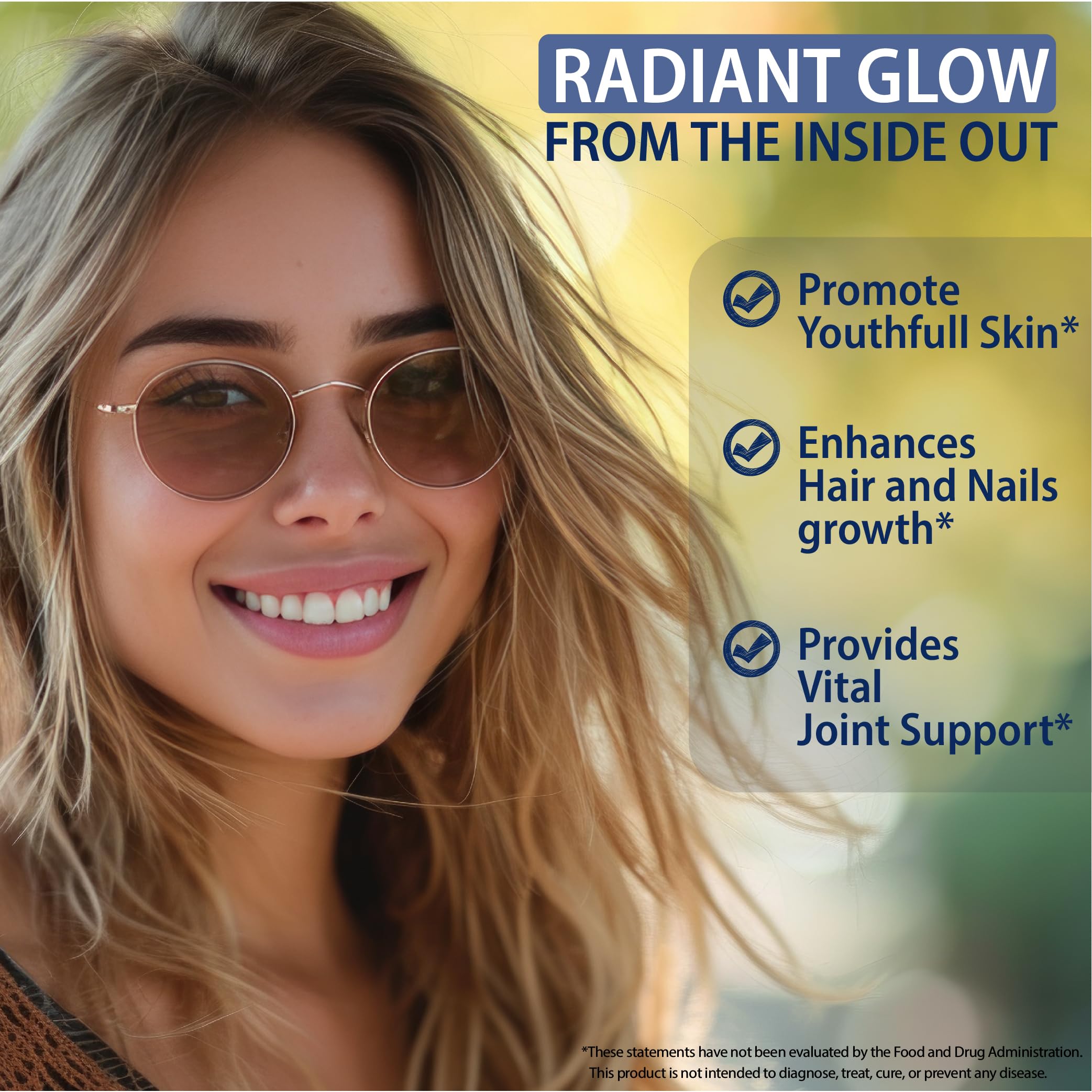 Hair growth vitamins for women bottle with capsules