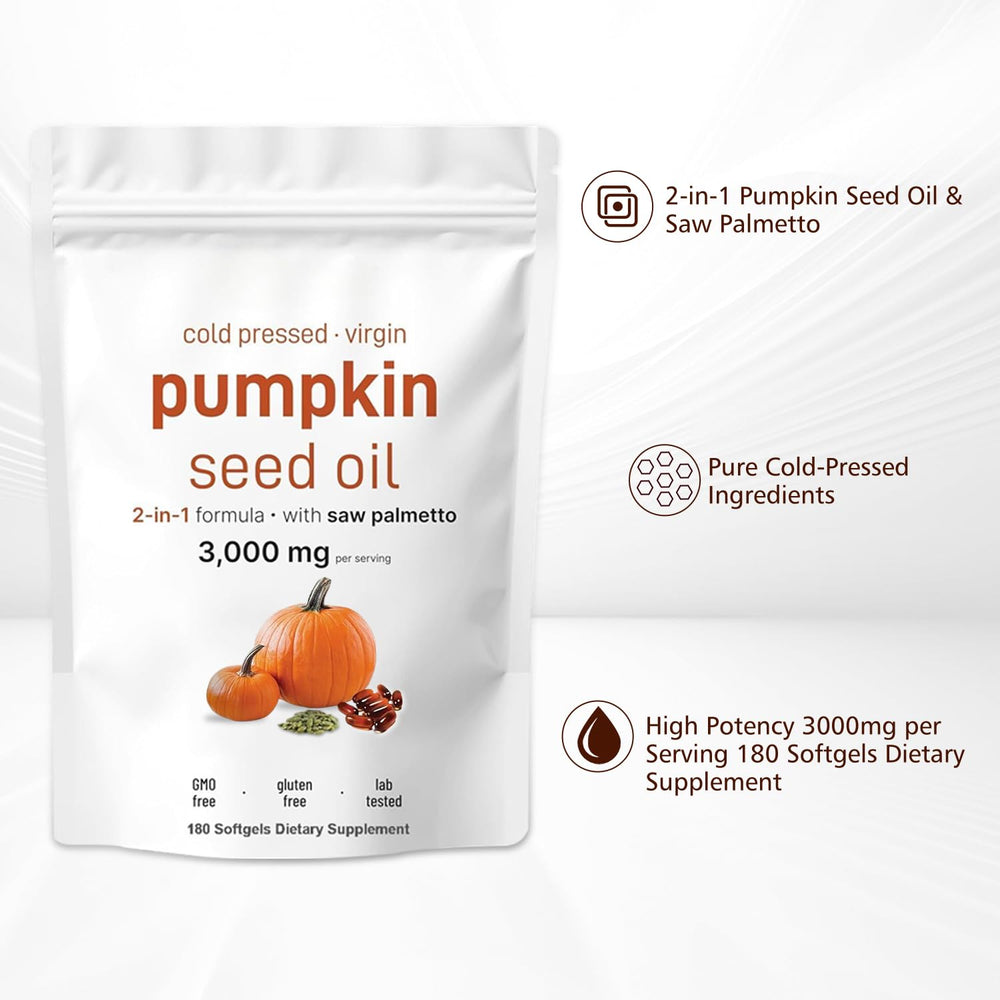 Graphic showing hair, prostate, urinary health support