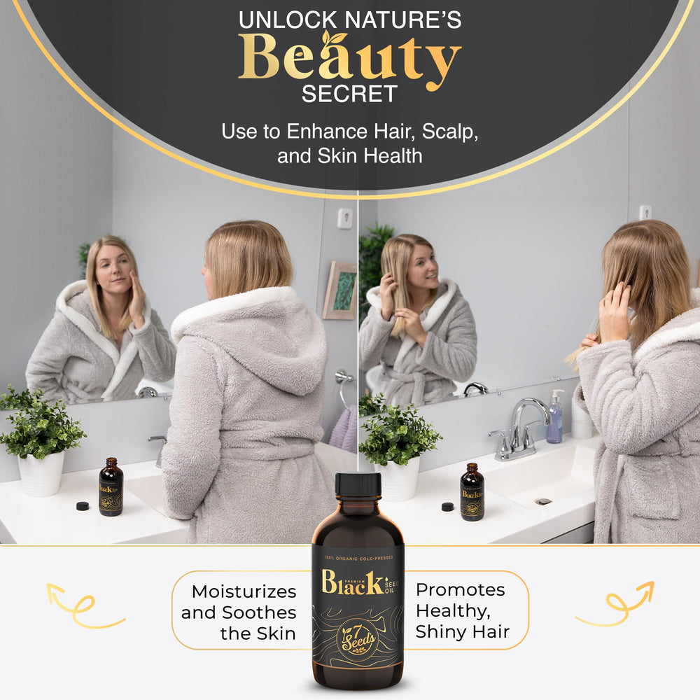 Hair and skin benefits from black seed oil