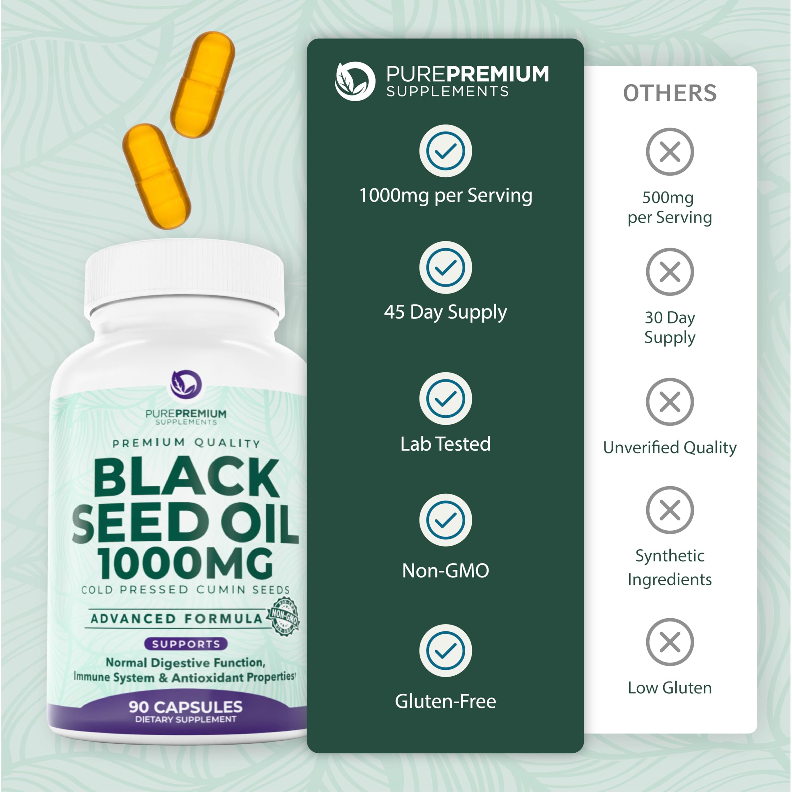 Hair and skin health illustration related to black seed oil