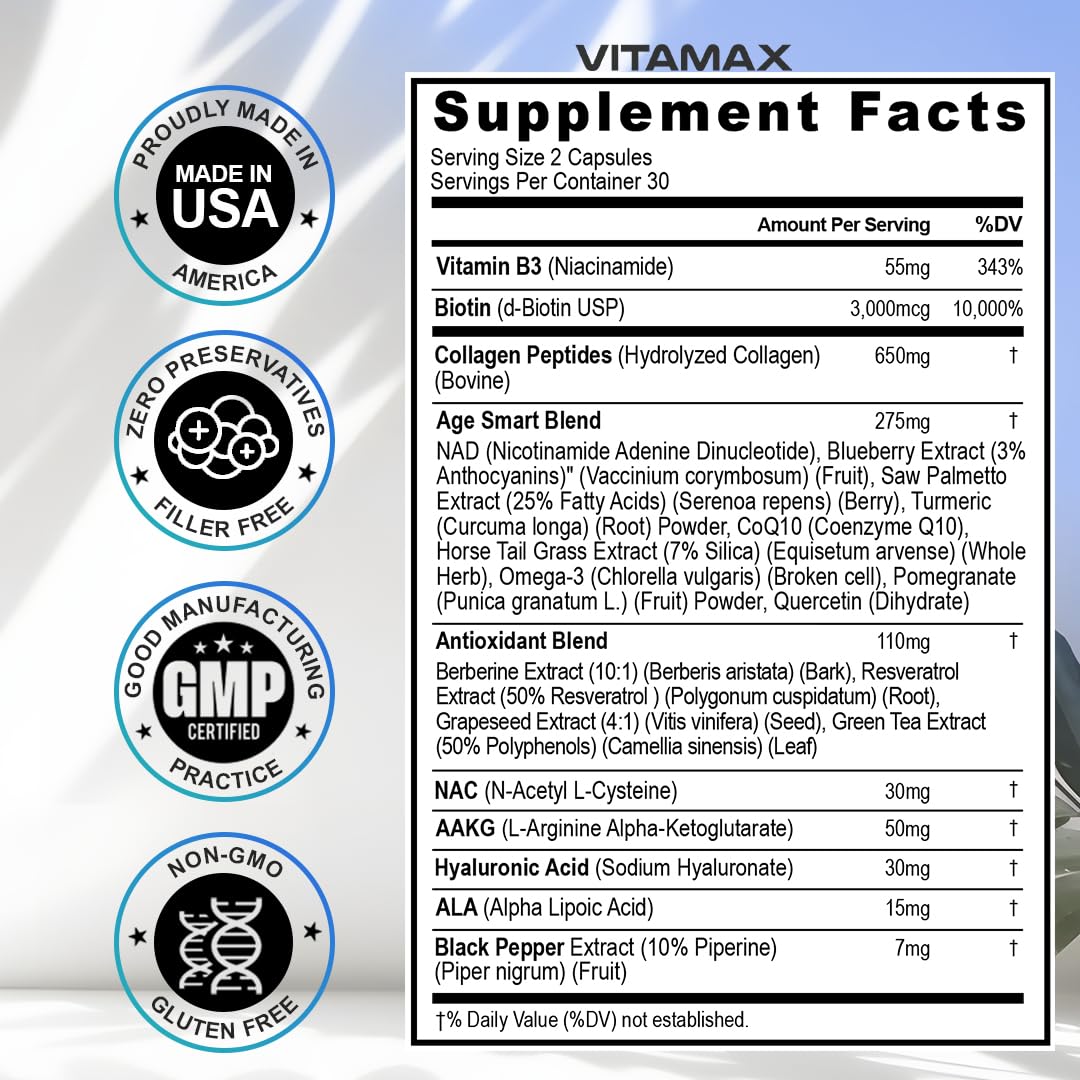 Supplements for hair, skin, nails and joints support