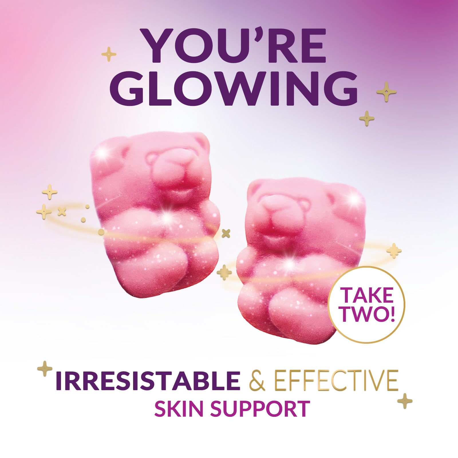 Nutrition facts panel close-up on bottle