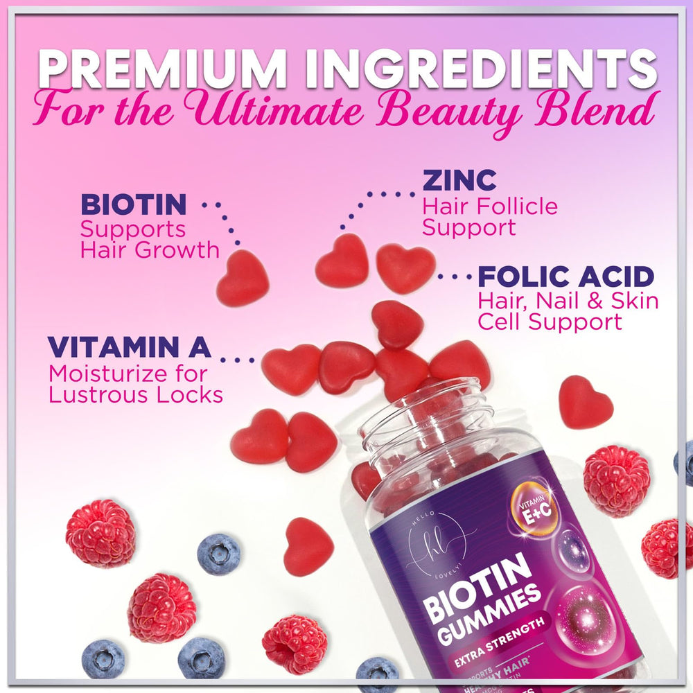 Gummies arranged near the bottle showing texture