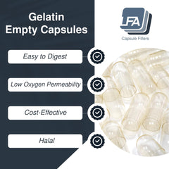 Halal-certified beef gelatin capsules