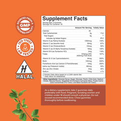 Halal multivitamin gummies for adults with zinc and vitamin D