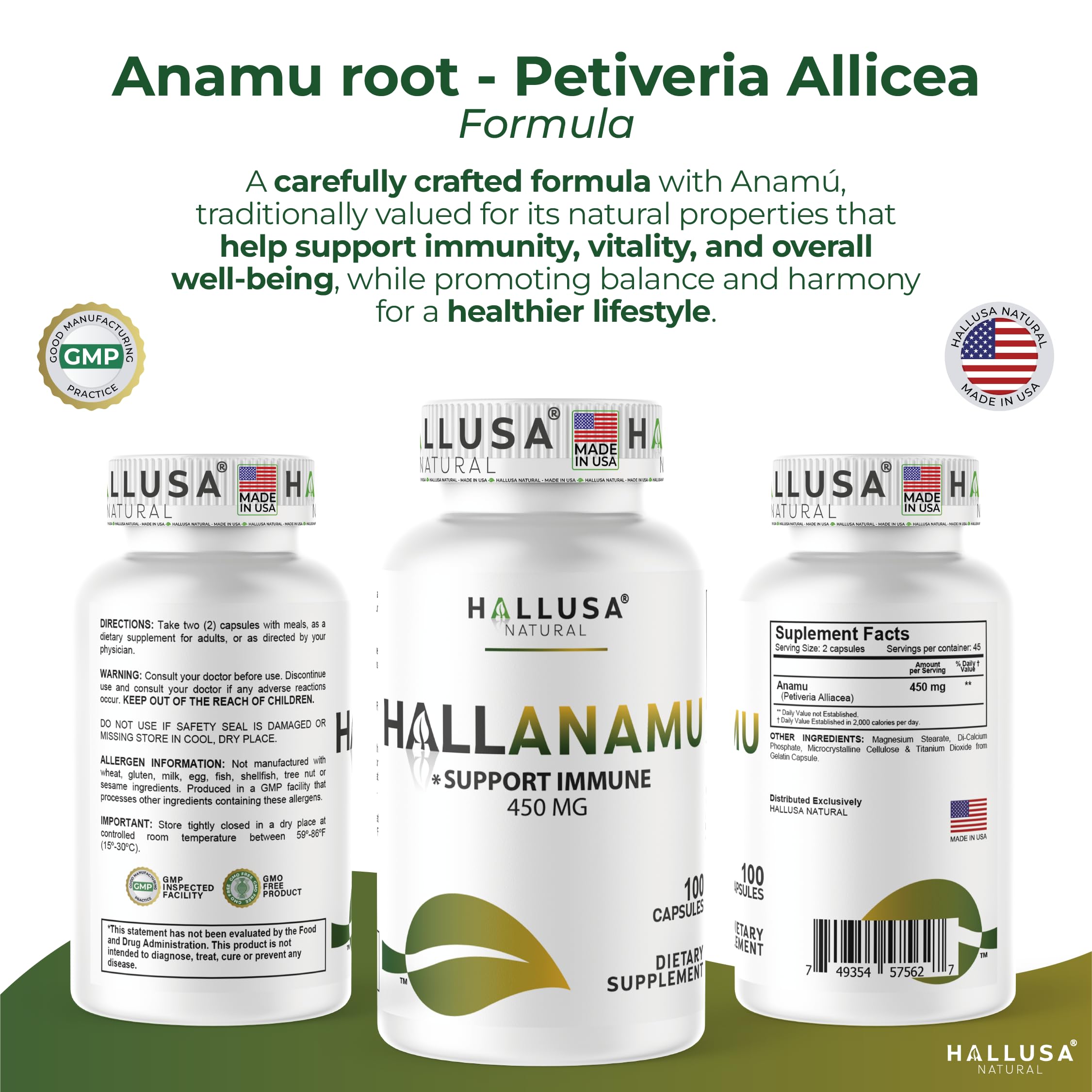 Lifestyle shot of daily Anamu supplement routine