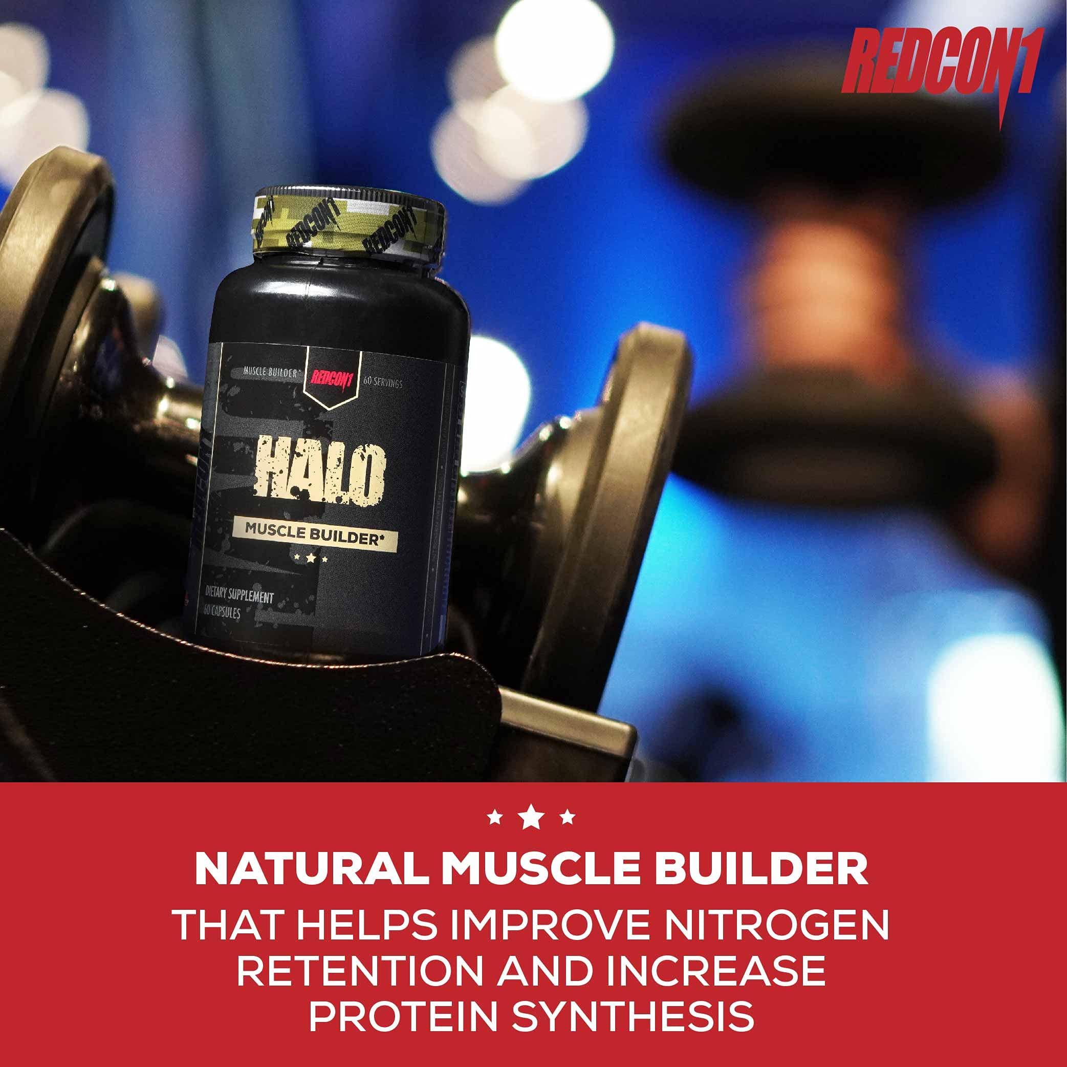 Nutritional facts label on Halo Muscle Builder