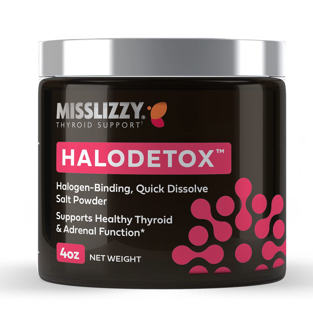 Miss Lizzy HaloDetox bottle – 4oz pink unrefined salt powder