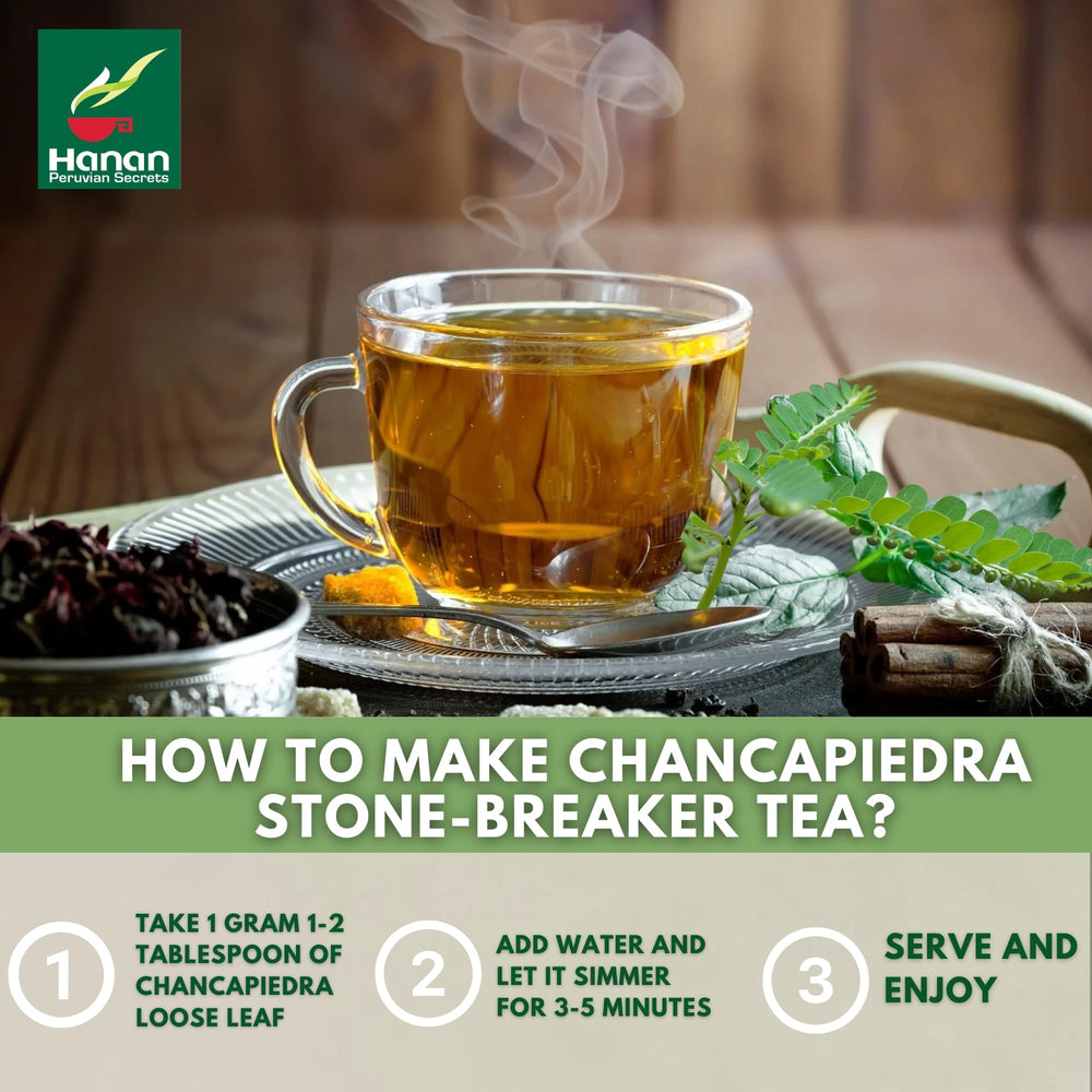 Vegan, natural Chanca Piedra tea leaves