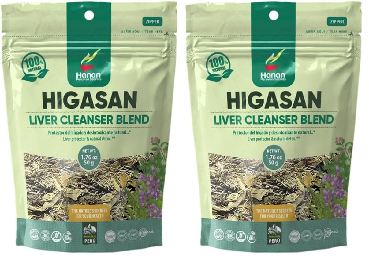 Hanan Higasan Herbal Tea packaging showing Pack of 2