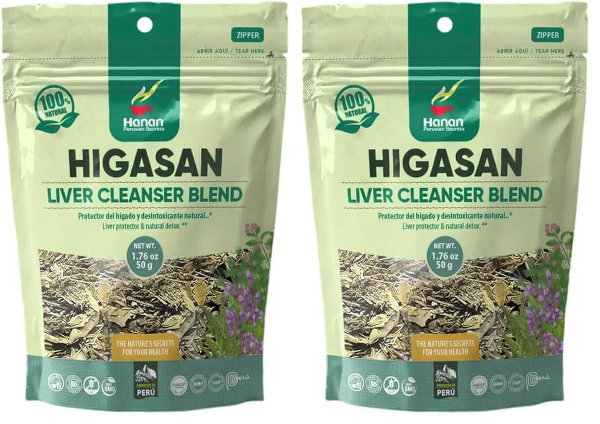 Hanan Higasan Herbal Tea packaging showing Pack of 2
