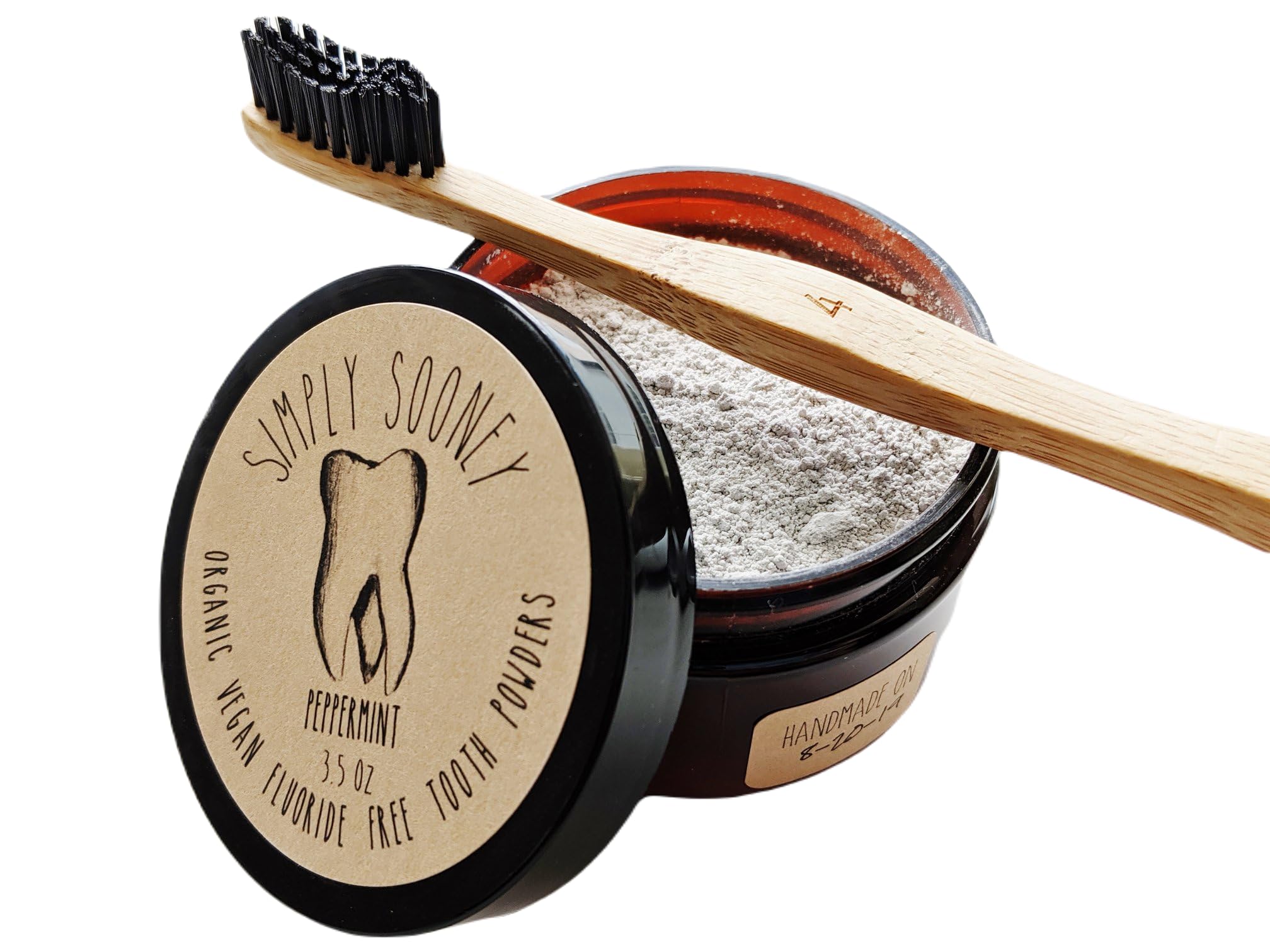 Handcrafted small batches for Simply Sooney toothpaste powder
