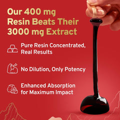 Graphic showing ingredients and minerals in HANDPICK Shilajit Gummies