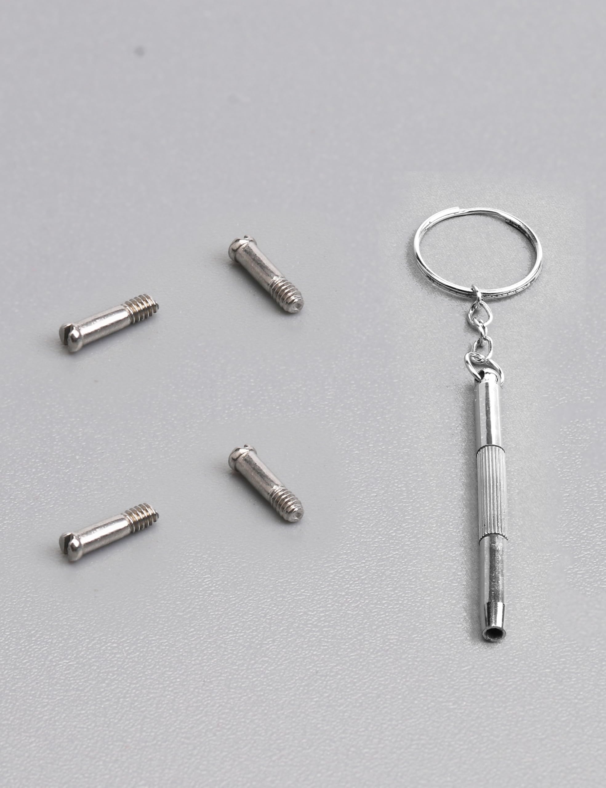 Close-up of hardened chromium-vanadium steel screwdriver tip from Handwith kit