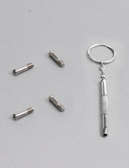 Close-up of hardened chromium-vanadium steel screwdriver tip from Handwith kit