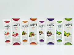 Product packaging and branding of Hanil Meichi Mangosteen toothpaste