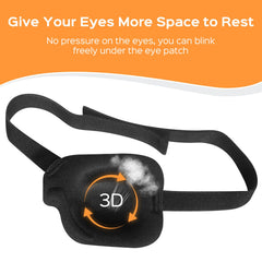 Eye patch demonstrating 3D contour to fit the eye area
