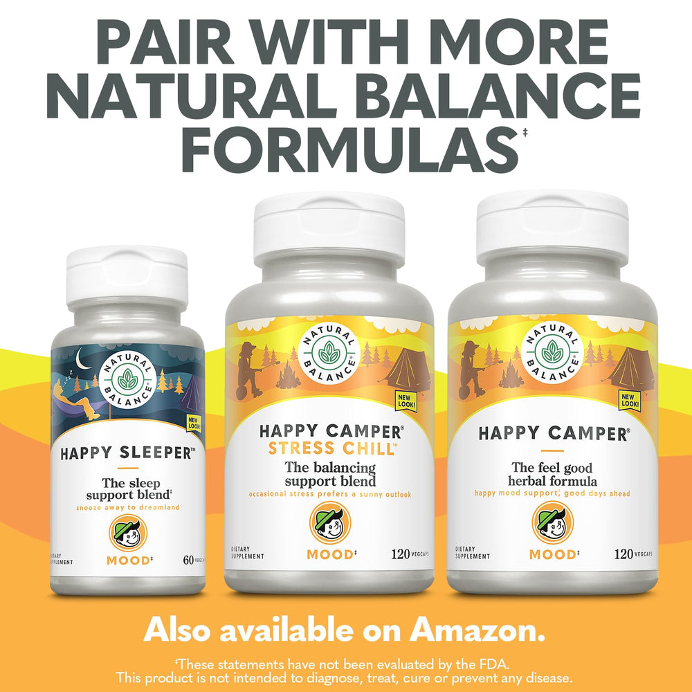 Happy Camper mood support product banner image