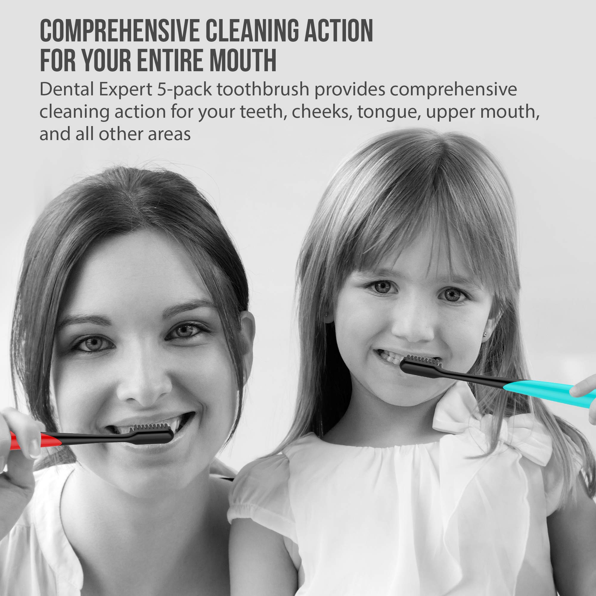 Happy customers using soft charcoal toothbrushes for sensitive gums