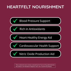 Happy Healthy Hippie beet root capsules label closeup highlighting vegan formulation