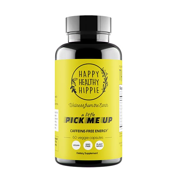 Happy Healthy Hippie piperine absorption icon underscores enhanced nutrient uptake.