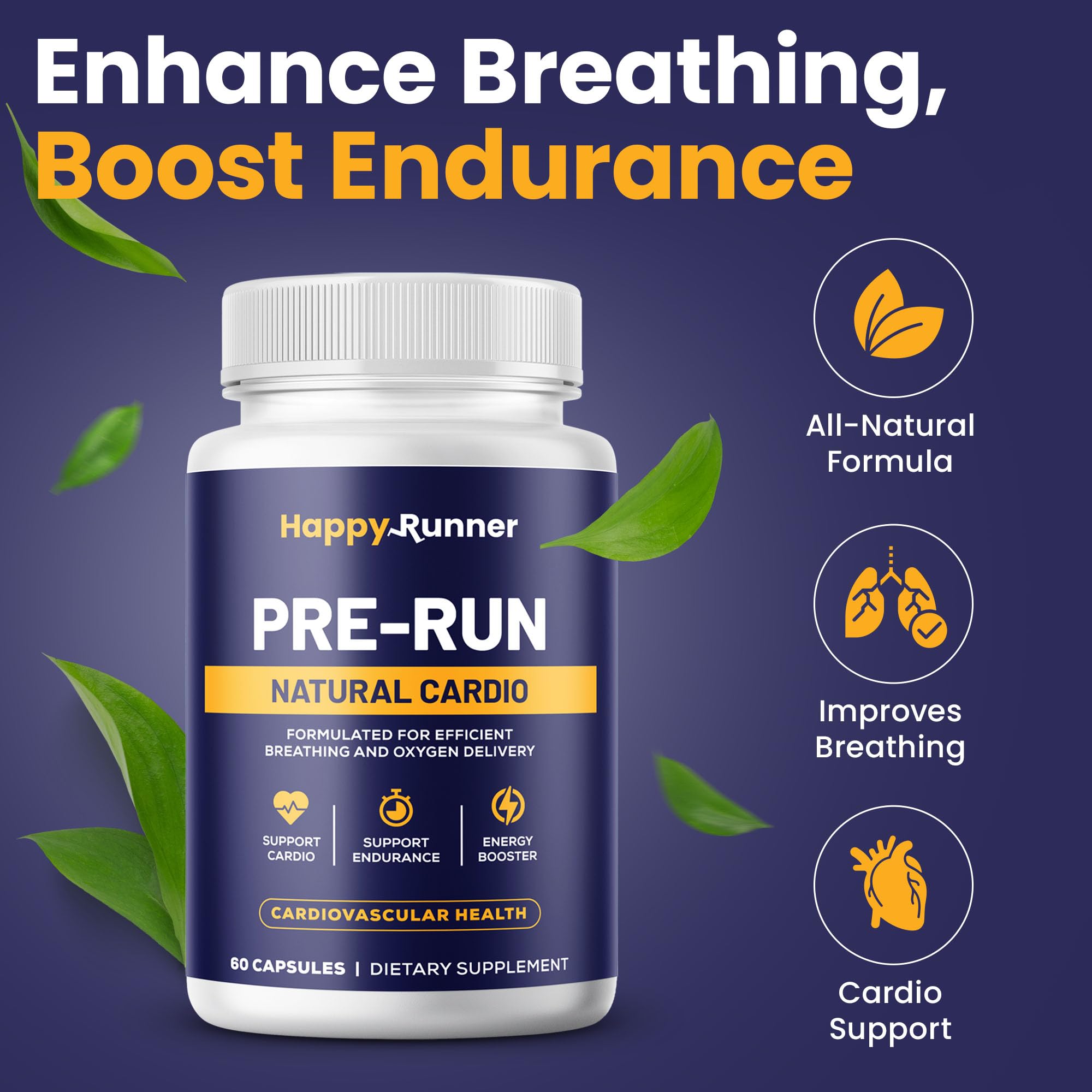 Happy Runner Pre-Run oxygen-flow visual points to potential boosts in oxygen delivery