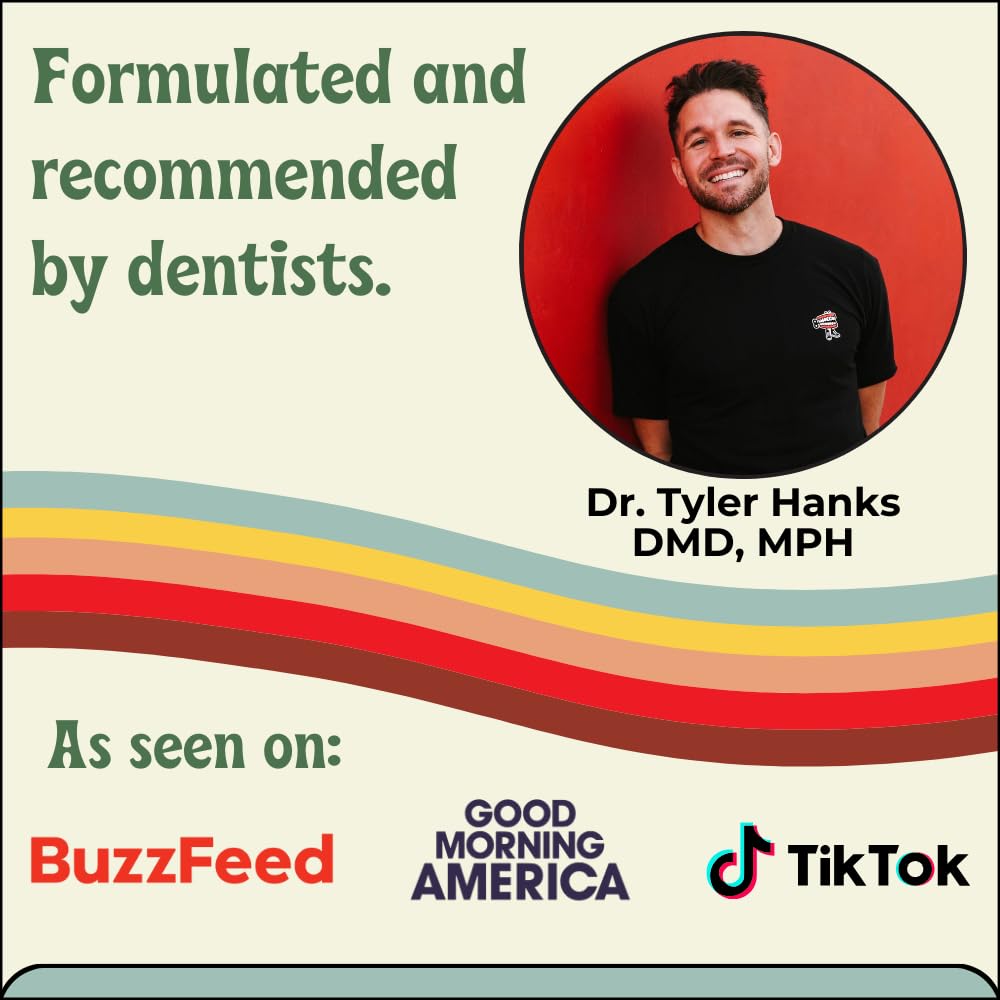 Clean-label fluoride-free SLS-free toothpaste label