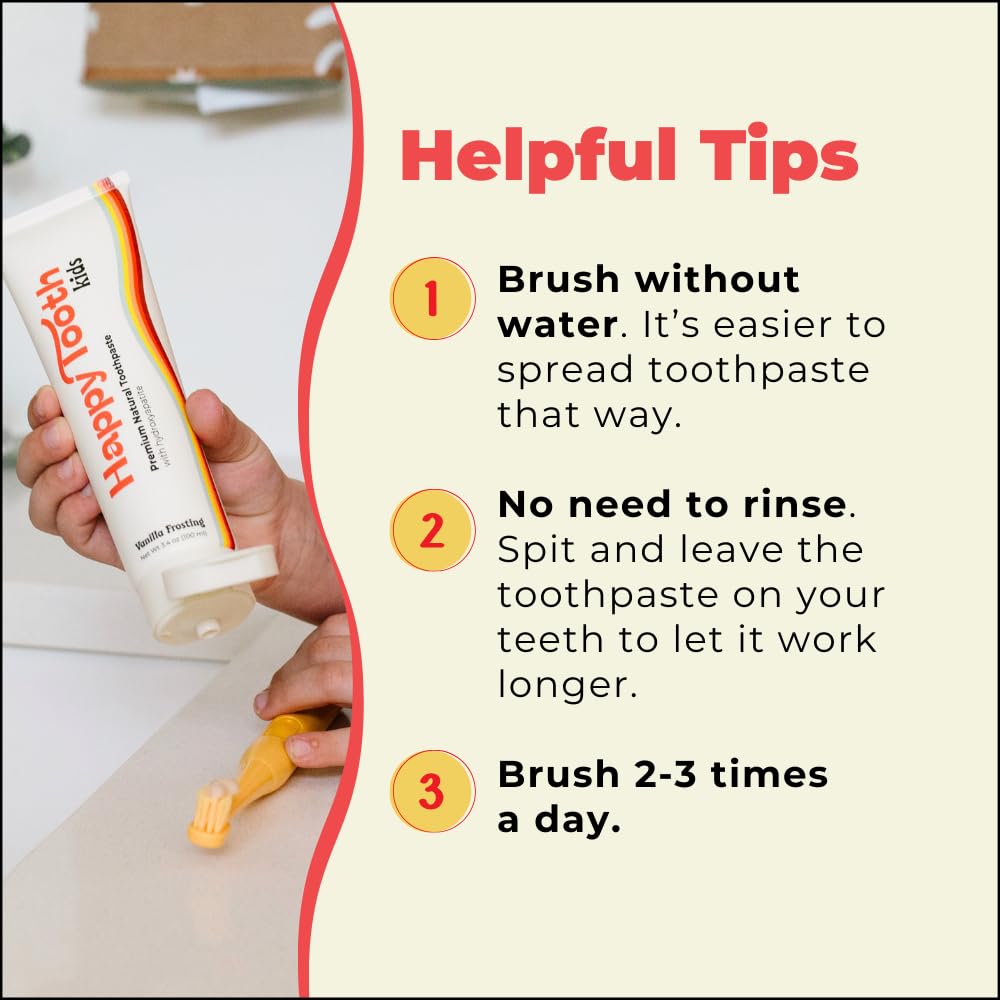 Vanilla Frosting flavored toothpaste for kids and adults