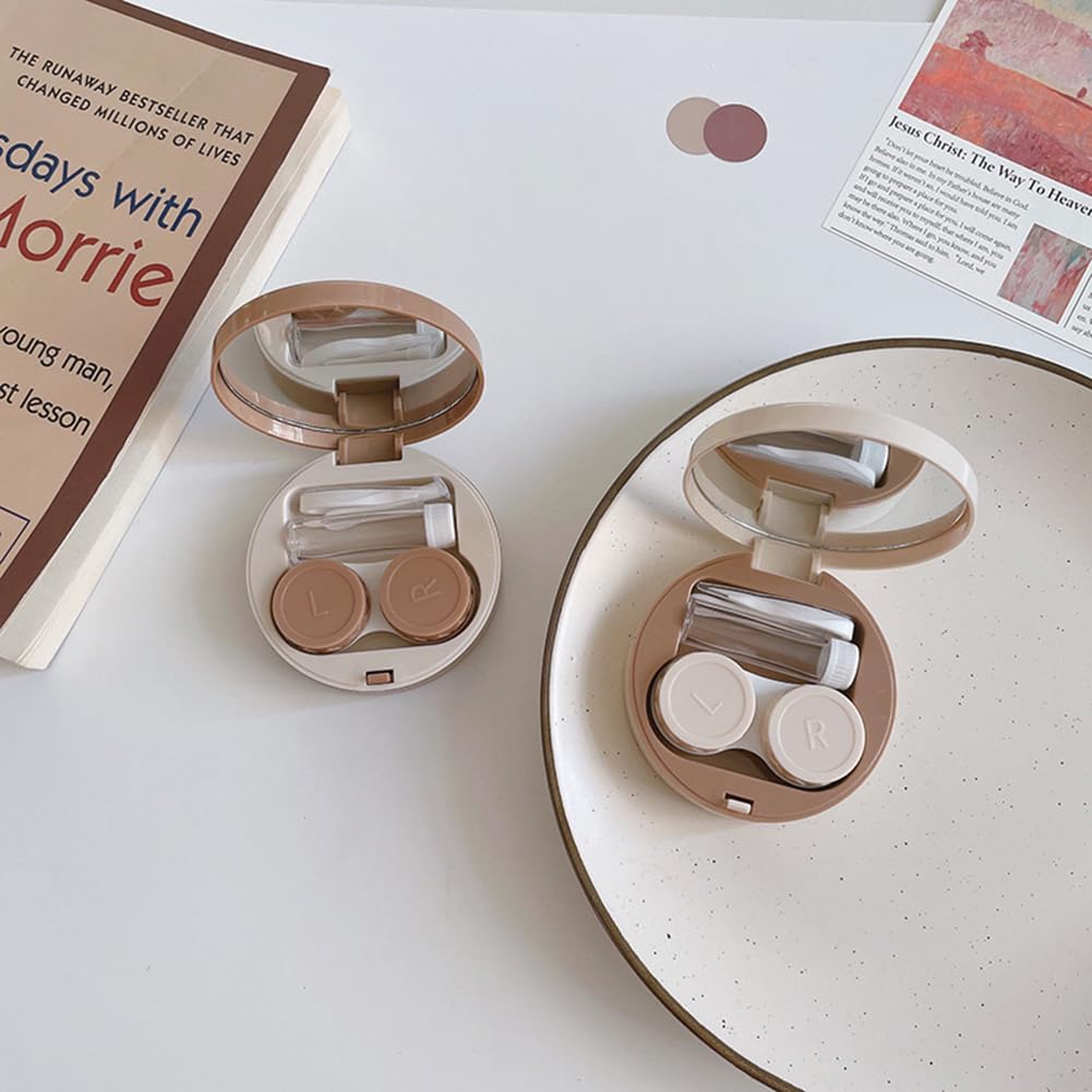 Tweezers and remover tool shown with the lens case