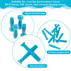 Hard contact lens plunger with suction cup