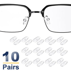 Nose pad dimensions: 13mm length, 7mm width, 5mm thickness for glasses