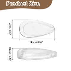 Close-up of silicone nose pads with adhesive backing
