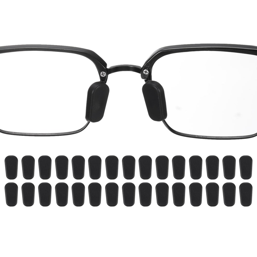 Close-up of HARFINGTON silicone nose pads for glasses (black).