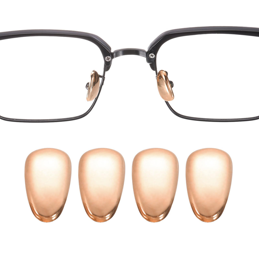 Close-up of Harfington 2 pairs PVC rose gold nose pads