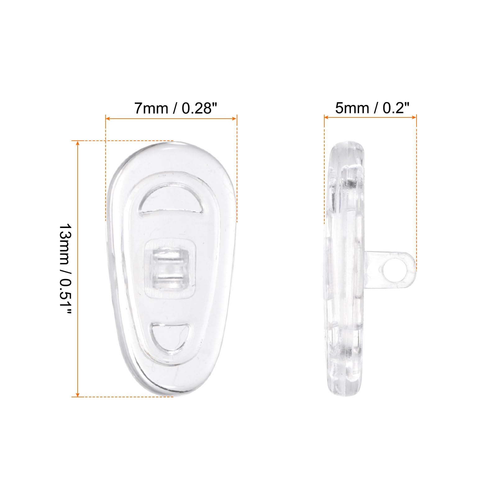 Close-up of Harfington silicone nose pads 13mm - image 02