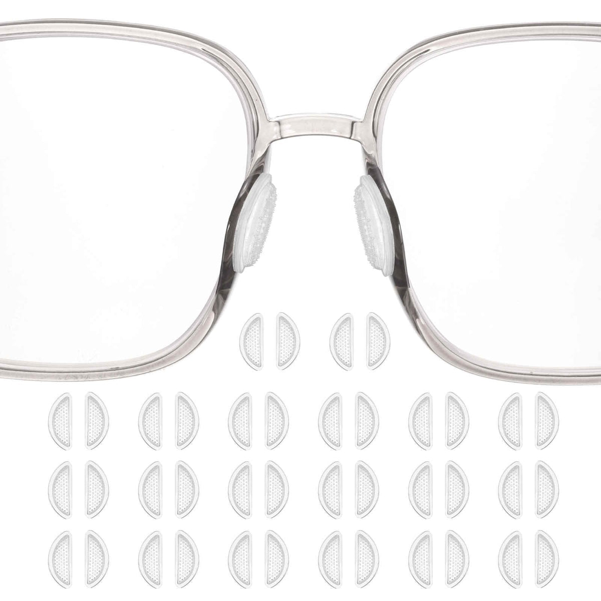 Close-up of HARFINGTON 3.5mm silicone nose pad (granular D-shaped)