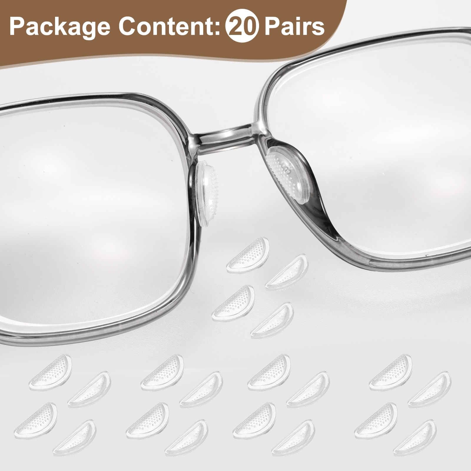 Soft silicone nose pads providing comfortable fit and skin protection