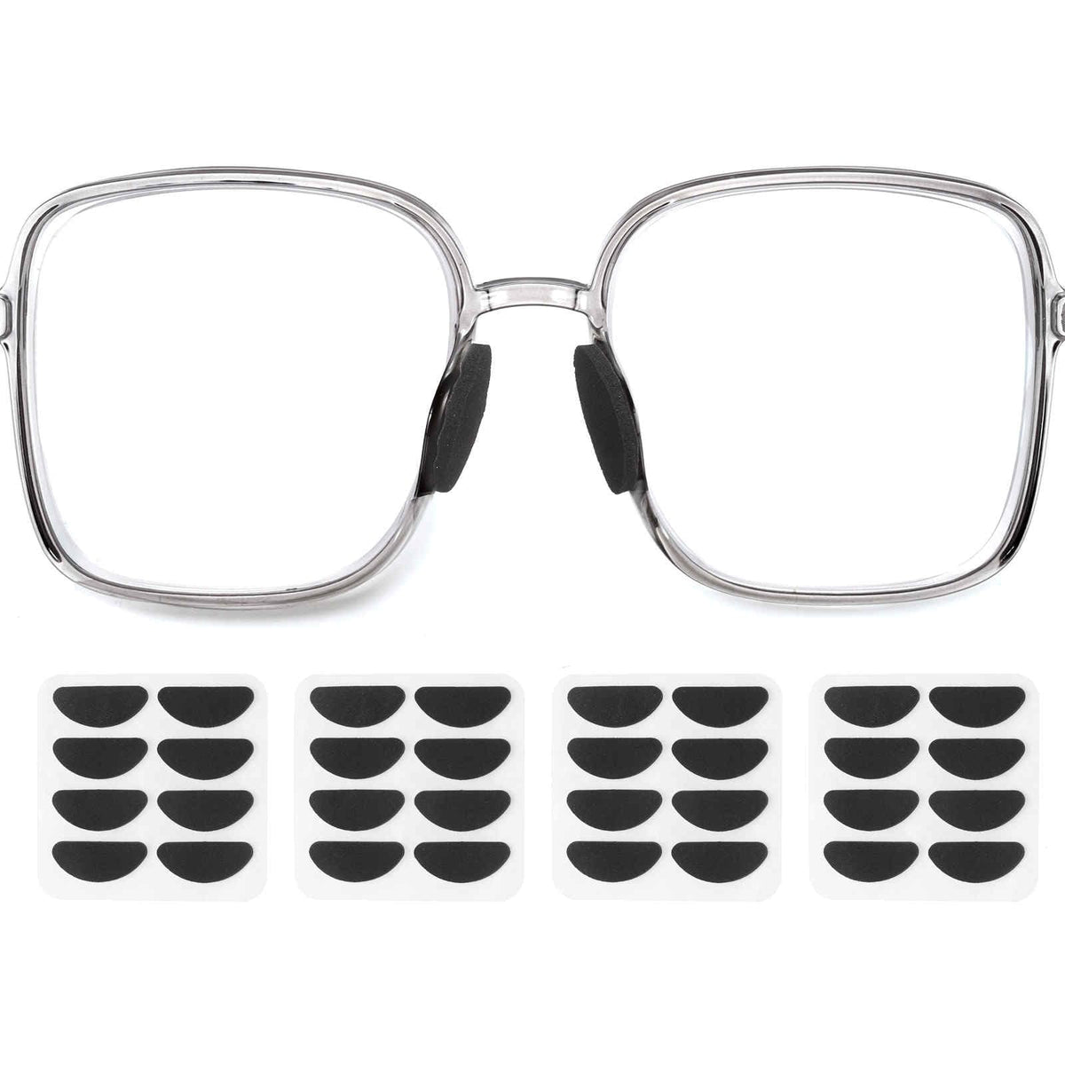 HARFINGTON foam nose pads 4 pack 19mm x 8mm x 1mm D shaped for glasses