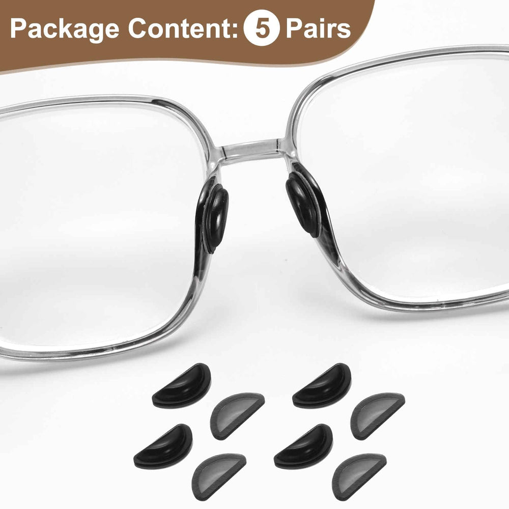 Air bag D-shaped nose pad for anti-slip and reduced pressure on the nose