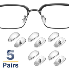 Pack of 5 nose pad pairs for glasses