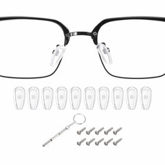 Harfington silicone anti-slip nose pads for glasses, white