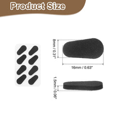 Soft foam anti-slip nose pads close-up with self-adhesive backing