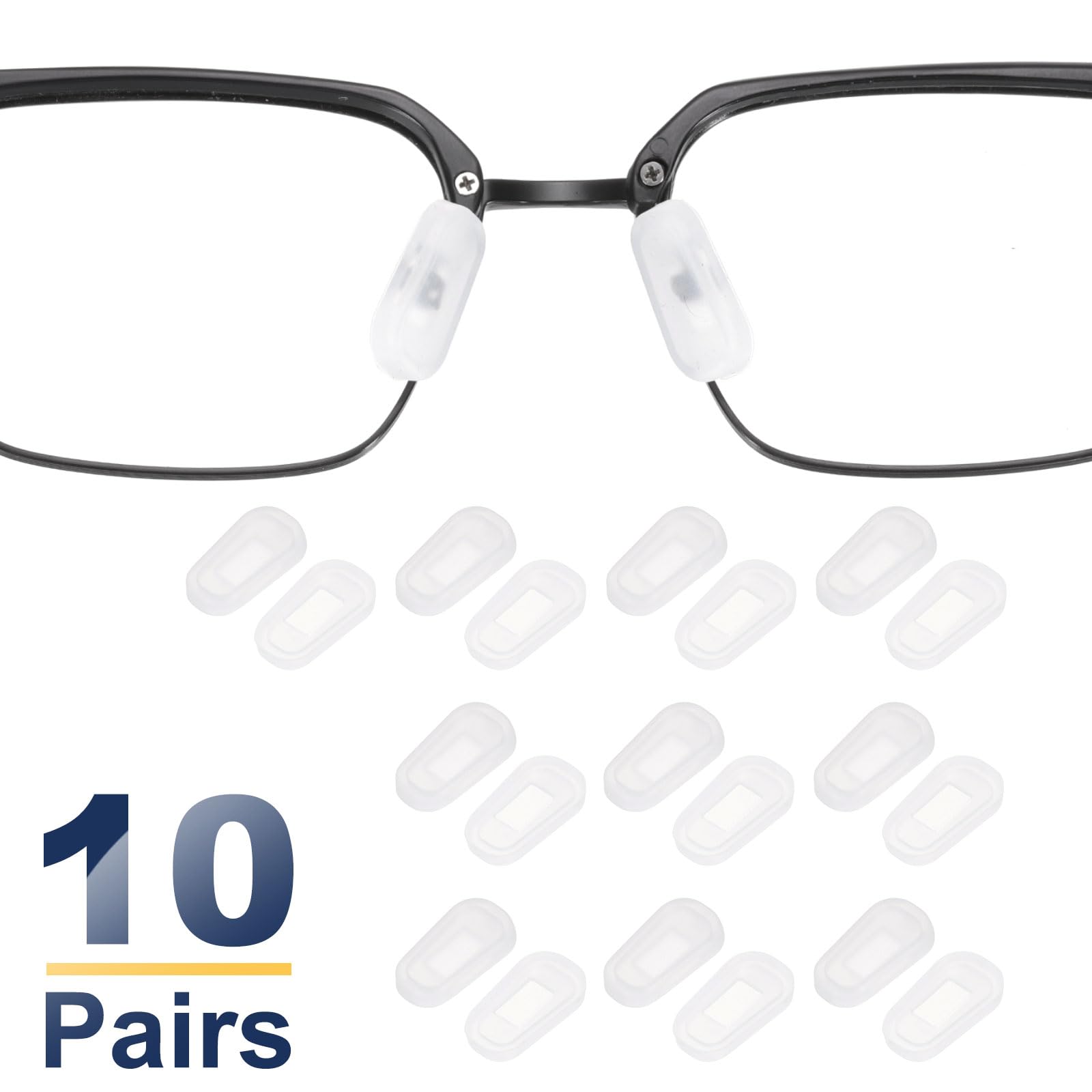 Package of 10 HARFINGTON nose pads for eyewear